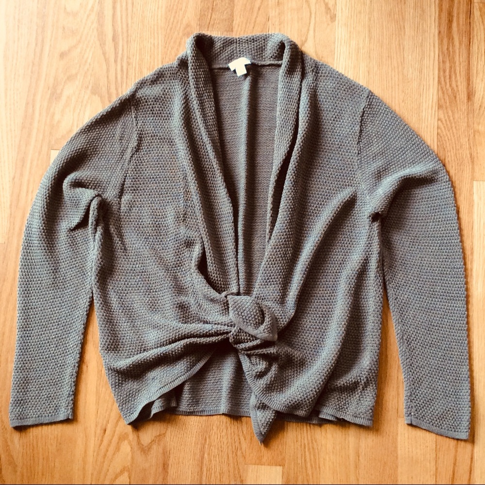 Pure Jill cardigan ⭐️ taupe ⭐️ XL petite linen mix